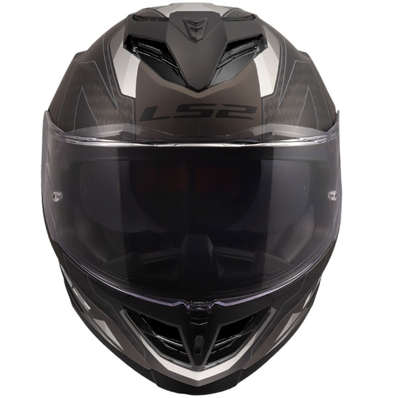 Kokokasvoinen moottoripyöräkypärä LS2 FF818 Storm III Sports mattamusta-harmaa
