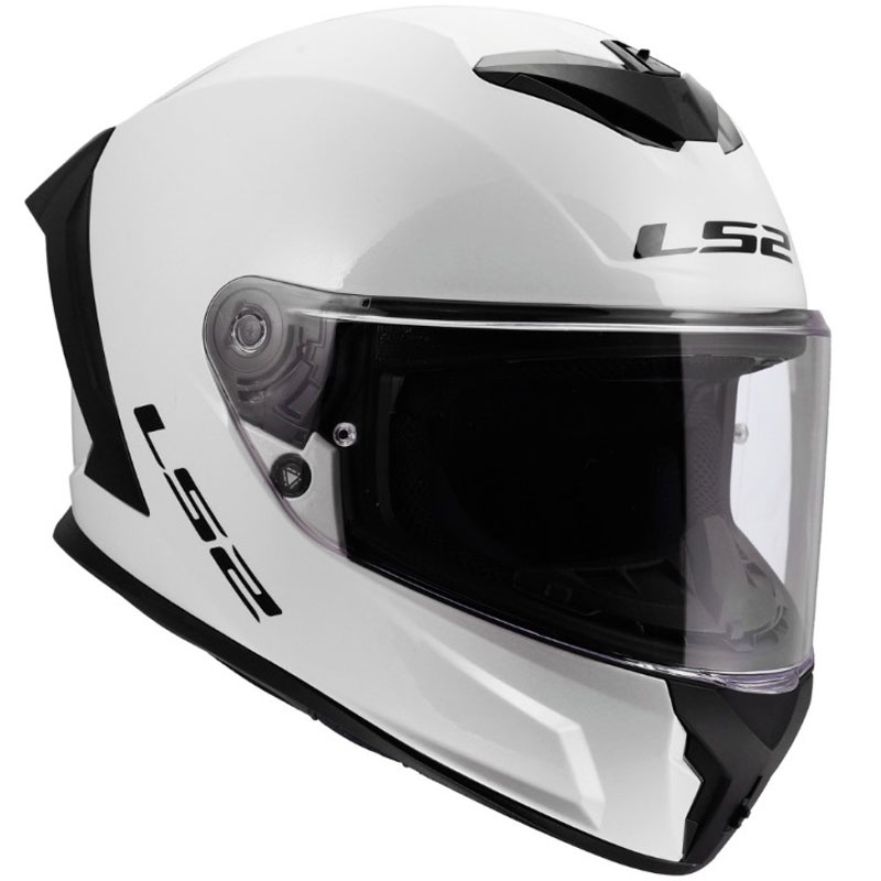 Kokokasvoinen moottoripyöräkypärä LS2 FF820 Rapid III Solid kiiltävän valkoinen