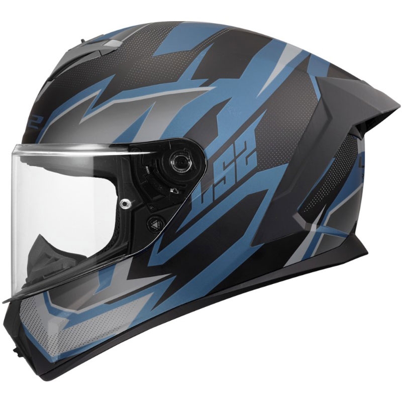 LS2 FF820 Rapid III Xtrem -umpikypärä, mattamusta-sininen-petroli
