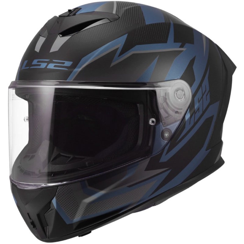 LS2 FF820 Rapid III Xtrem -umpikypärä, mattamusta-sininen-petroli