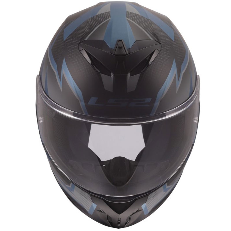 LS2 FF820 Rapid III Xtrem -umpikypärä, mattamusta-sininen-petroli