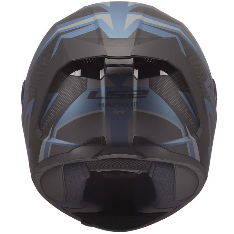 LS2 FF820 Rapid III Xtrem -umpikypärä, mattamusta-sininen-petroli