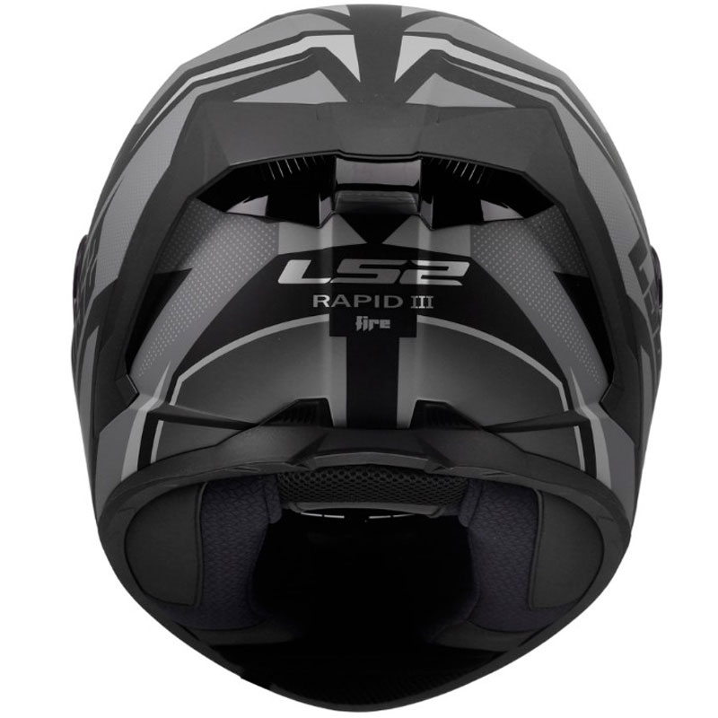 Kokokasvoinen moottoripyöräkypärä LS2 FF820 Rapid III Xtrem mattamusta-harmaa