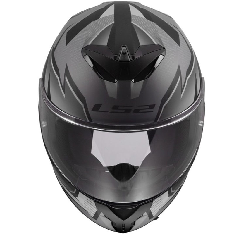 Kokokasvoinen moottoripyöräkypärä LS2 FF820 Rapid III Xtrem mattamusta-harmaa