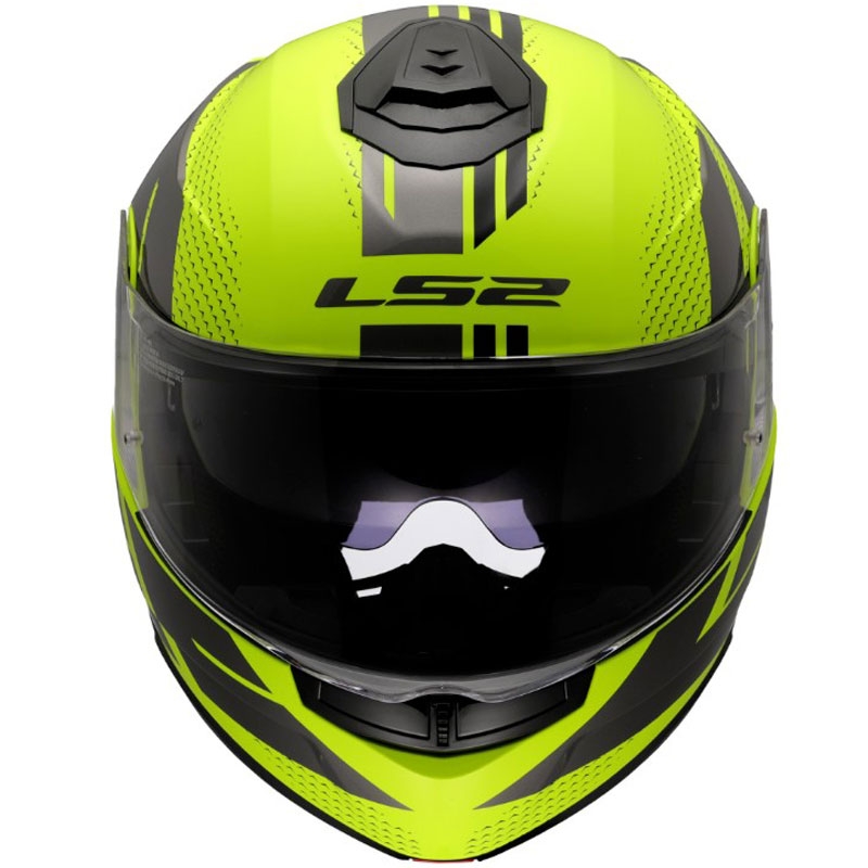 Avattava kypärä LS2 FF908 Strobe II Code kiiltävä fluo keltainen-musta