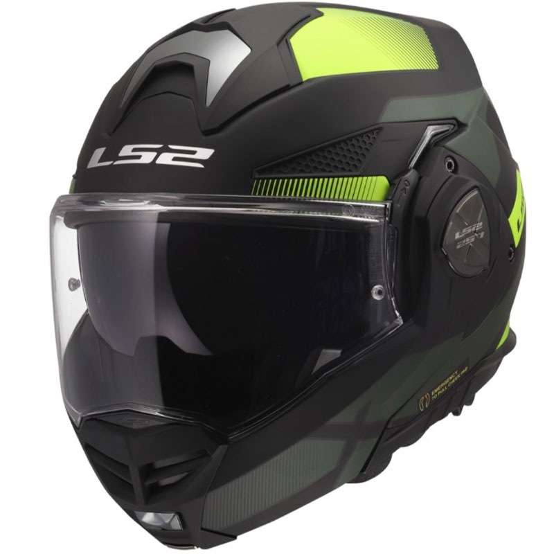 Avattava moottoripyöräkypärä LS2 FF901 Advant X Nova matta fluo keltainen-musta