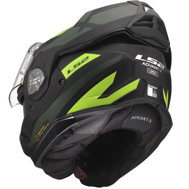 Avattava moottoripyöräkypärä LS2 FF901 Advant X Nova matta fluo keltainen-musta