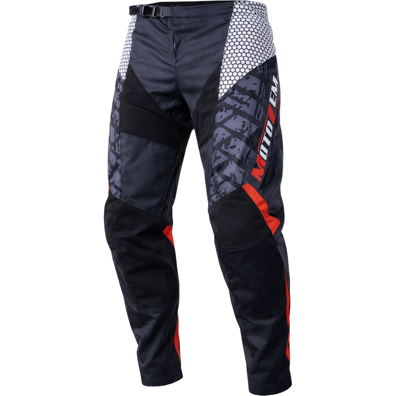MotoZem Ground MX crossihousut musta-valko-punainen