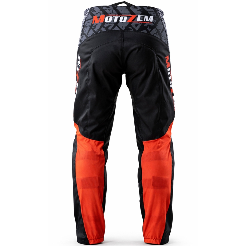 MotoZem Ground MX crossihousut musta-valko-punainen