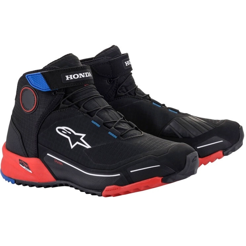 Alpinestars CR-X Drystar Honda Collection Musta-Punainen-Sininen Moottoripyöräilykengät