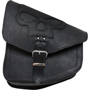 Nahkainen moottoripyörälaukku RSA S66 Skull HD Softail musta