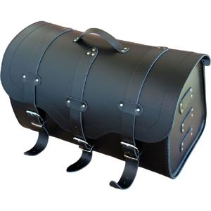 Nahkainen moottoripyörälaukku lukolla RSA K155 musta