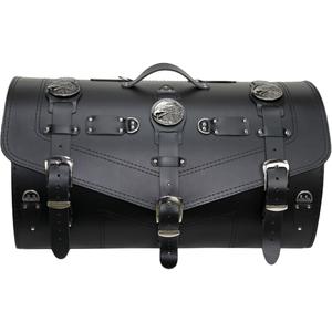 Nahkainen moottoripyörälaukku lukolla RSA K183 musta