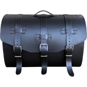 Nahkainen moottoripyörälaukku lukolla RSA K451 musta