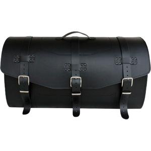 Nahkainen moottoripyörälaukku lukolla RSA K461 musta