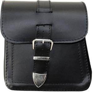 Nahkaiset sivutaskut moottoripyörälle RSA Ki18 2 kpl musta