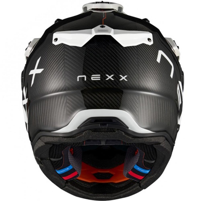 Enduro-moottoripyöräkypärä Nexx X.Rally Gravix Carbon musta-valkoinen