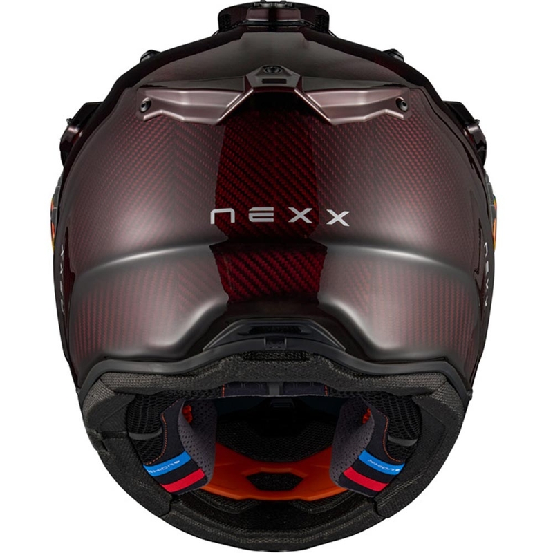 Enduro-moottoripyöräkypärä Nexx X.Rally Namib Carbon punainen