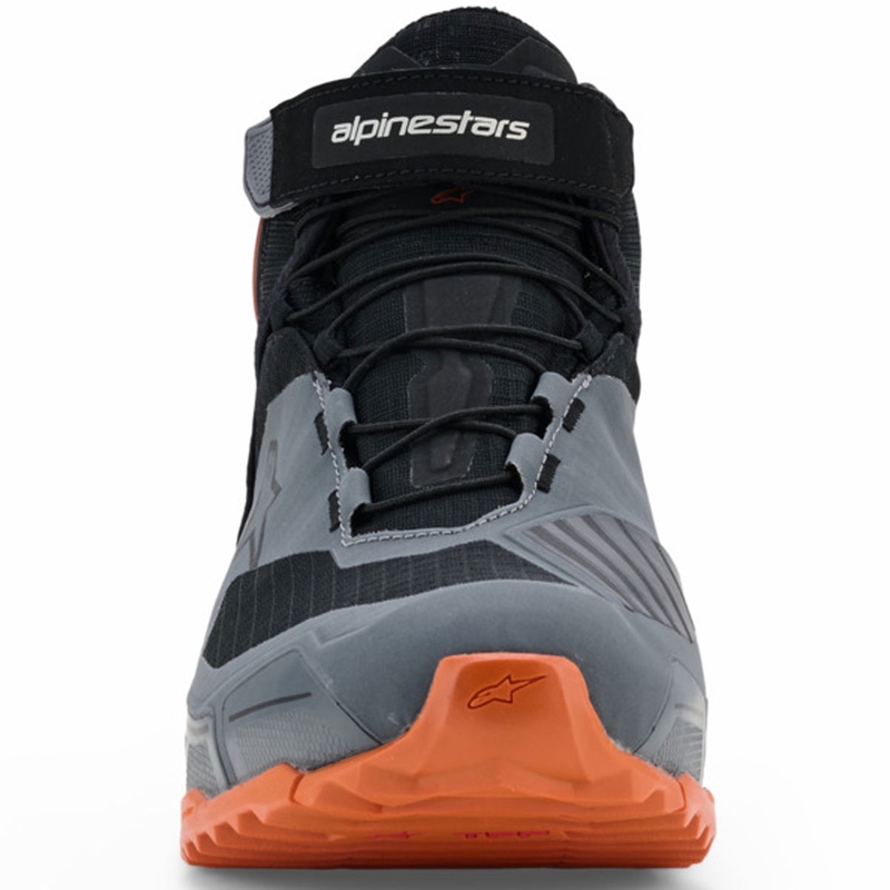 Alpinestars CR-X Drystar -moottoripyöräsaappaat musta-tummanharmaa-oranssi