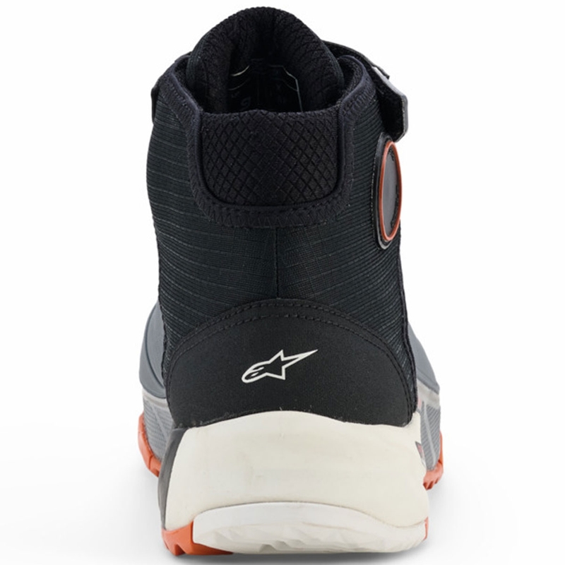 Alpinestars CR-X Drystar -moottoripyöräsaappaat musta-tummanharmaa-oranssi