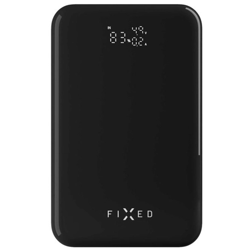 Virtapankki Fixed Zen 20 Pro LCD-näytöllä musta