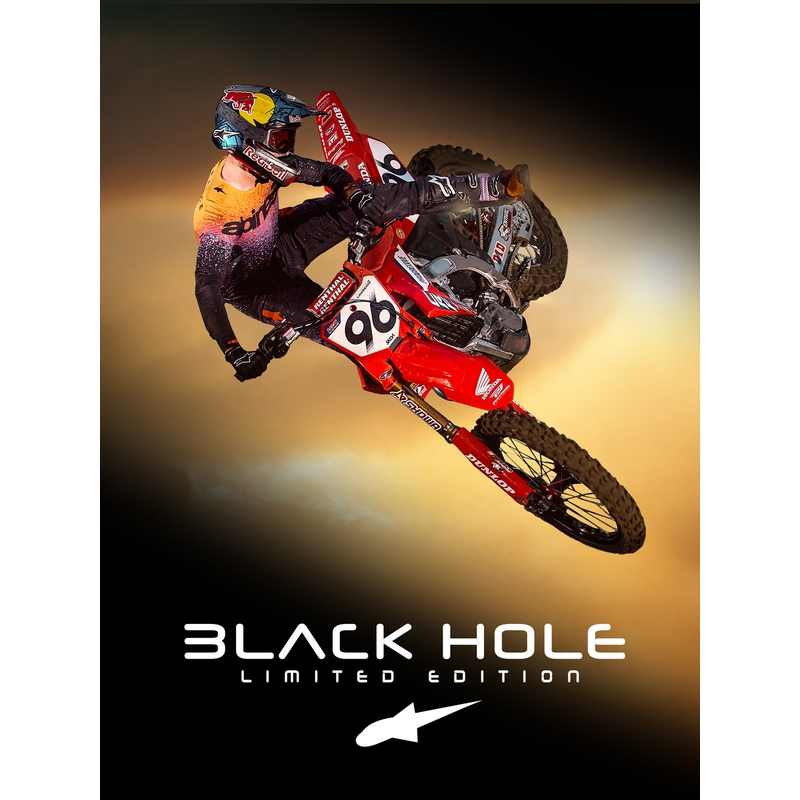 Alpinestars Tech 10 Limited Edition Black Hole -moottoripyöräsaappaat, mustat