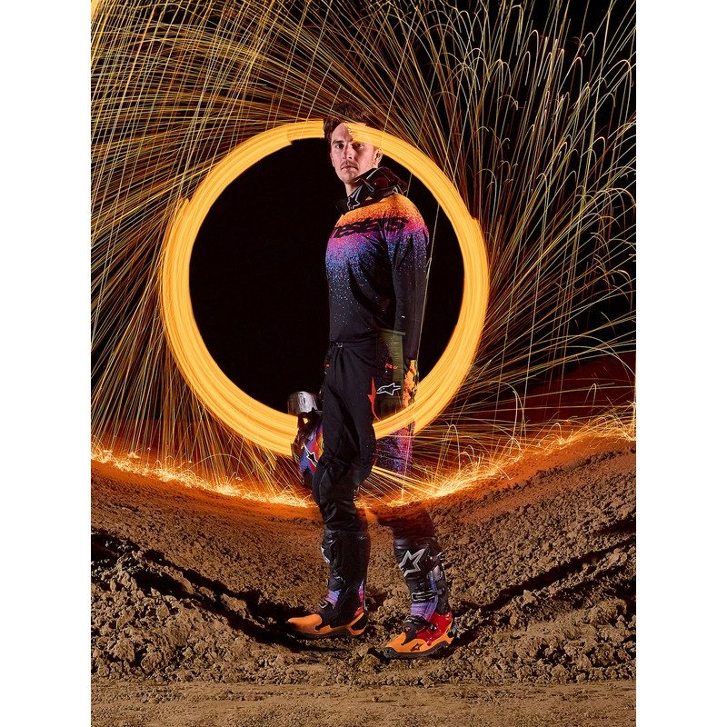Alpinestars Supertech rajoitetun erän Black Hole motocross-paita musta