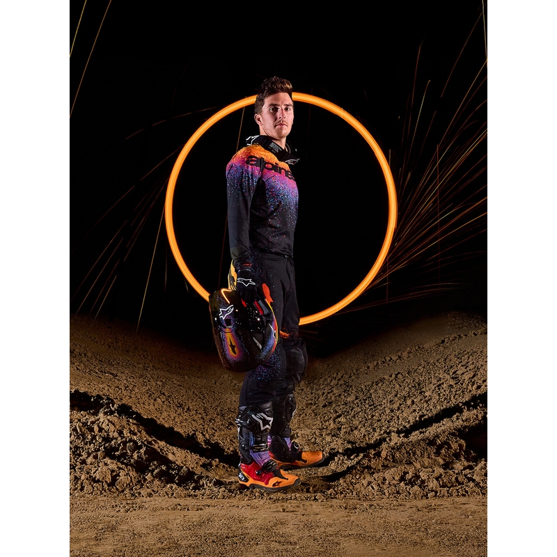 Alpinestars Supertech rajoitetun erän Black Hole motocross-paita musta