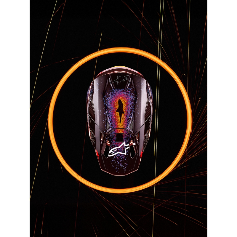 Alpinestars Supertech S-M10 rajoitetun erän motocrossikypärä Black Hole musta