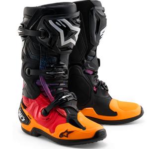 Alpinestars Tech 10 Limited Edition Black Hole -moottoripyöräsaappaat, mustat
