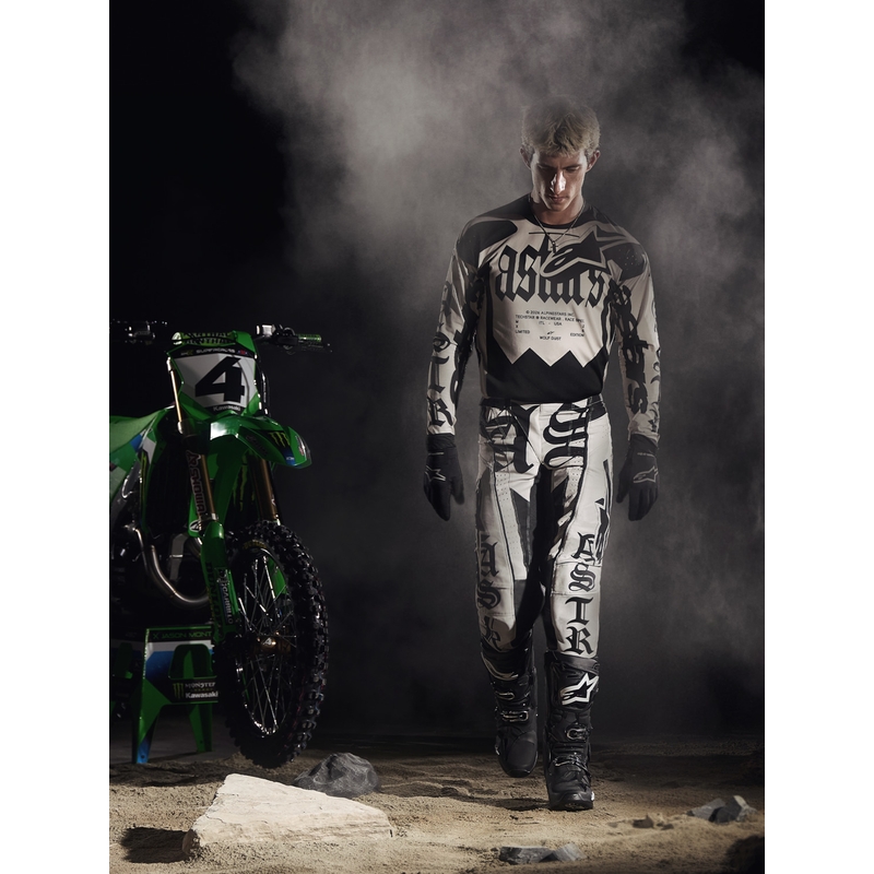 Alpinestars Techstar rajoitetun erän motocrossipaita Wolf Dust hiekanmusta