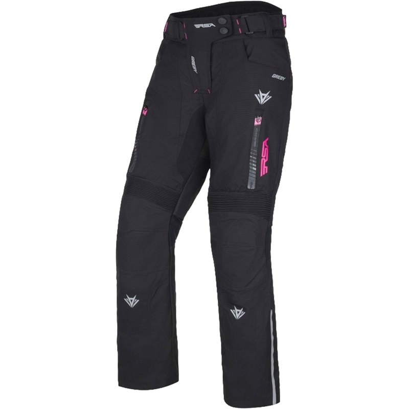 Naisten RSA Greby 2 Mustat ja vaaleanpunaiset moottoripyörähousut
