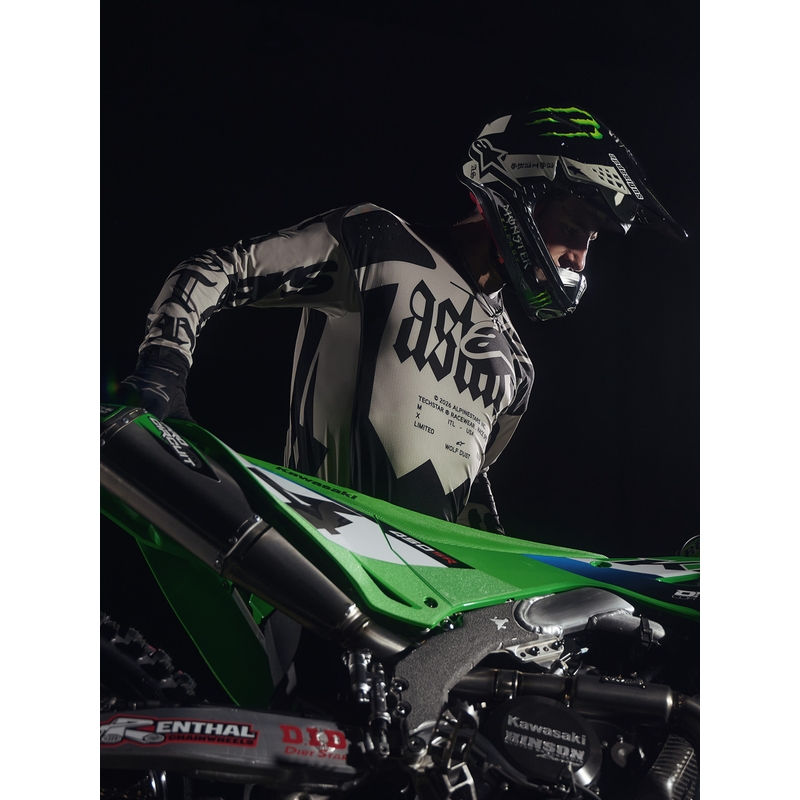 Alpinestars Techstar Limited Edition Wolf Dust crossihousut hiekanmusta