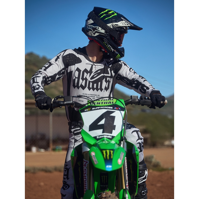 Alpinestars Techstar Limited Edition Wolf Dust crossihousut hiekanmusta