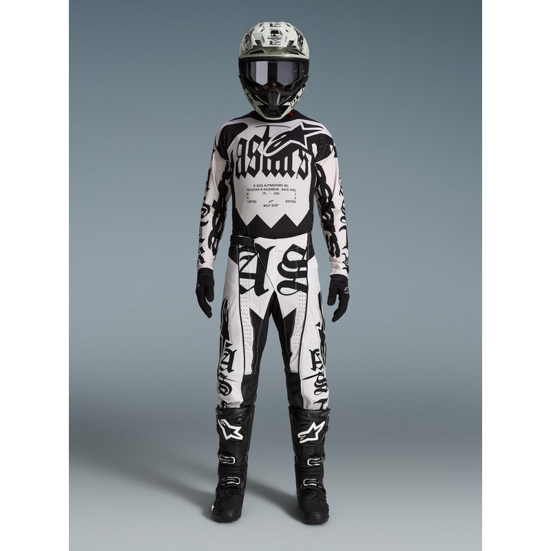 Alpinestars Techstar Limited Edition Wolf Dust crossihousut hiekanmusta