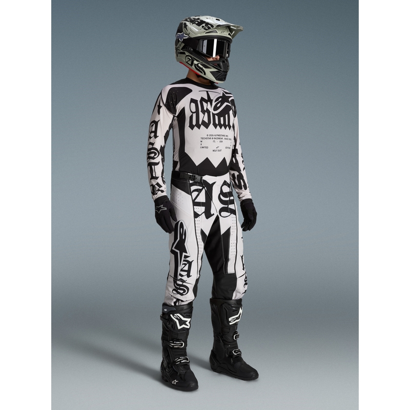 Alpinestars Techstar Limited Edition Wolf Dust crossihousut hiekanmusta