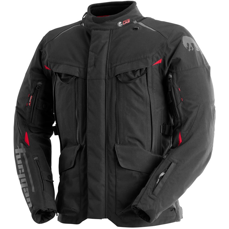 Furygan CHALLENGER 3C PRIMALOFT® -moottoripyörätakki musta-punainen