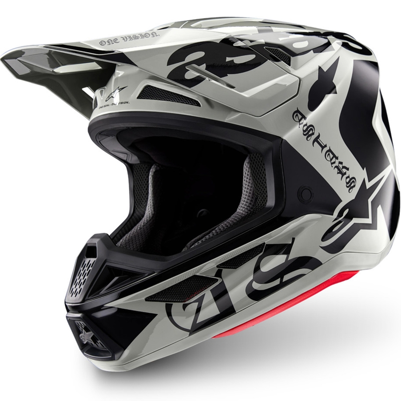 Alpinestars Supertech S-M7 Limited Edition -motocrossikypärä, Wolf Dust, hiekanmusta