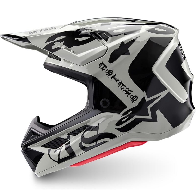 Alpinestars Supertech S-M7 Limited Edition -motocrossikypärä, Wolf Dust, hiekanmusta
