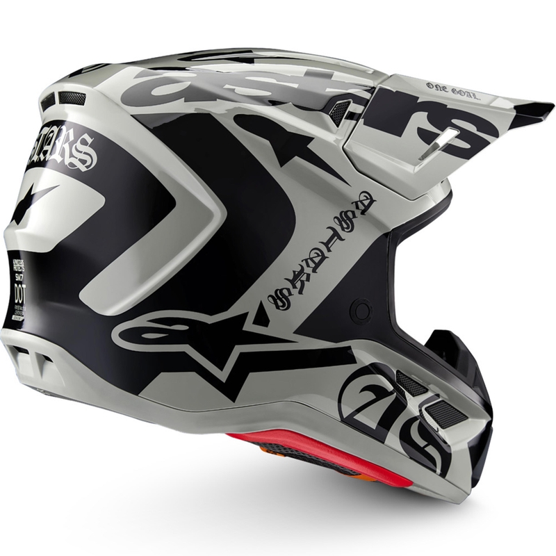 Alpinestars Supertech S-M7 Limited Edition -motocrossikypärä, Wolf Dust, hiekanmusta