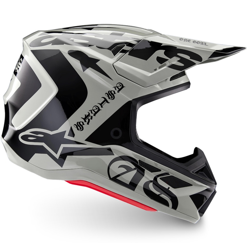 Alpinestars Supertech S-M7 Limited Edition -motocrossikypärä, Wolf Dust, hiekanmusta