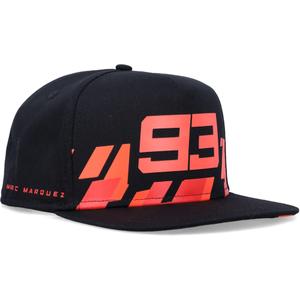 Ducati Marc Marquez Flat Cap 93 Punainen Suorakulmiot musta