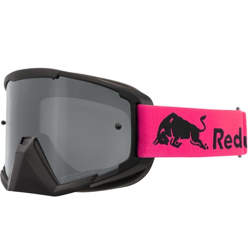 Red Bull Spect Whip motocrosslasit mustat hopeisilla linsseillä