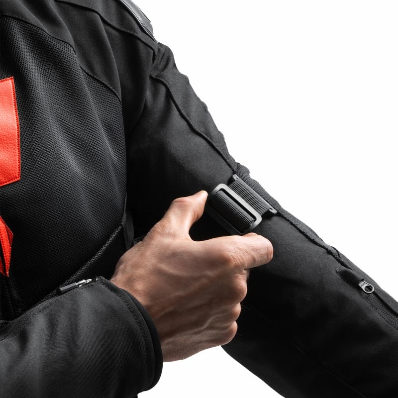 Rebelhorn Vandal 2 Air moottoripyörätakki musta-punainen