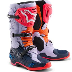 Alpinestars TECH 10 Limited Edition Records -motocrossisaappaat, mustat