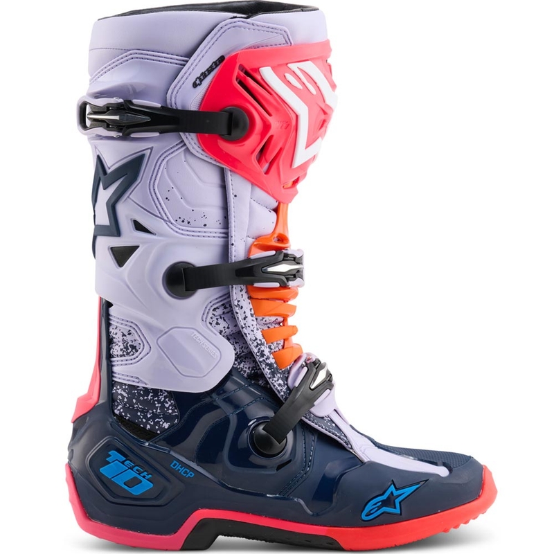 Alpinestars TECH 10 Limited Edition Records -motocrossisaappaat, mustat