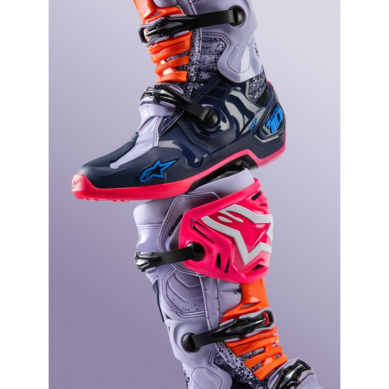 Alpinestars TECH 10 Limited Edition Records -motocrossisaappaat, mustat