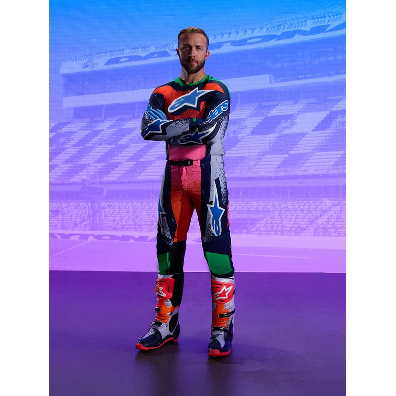 Alpinestars Supertech Limited Edition Records Motocross-paita - Harmaa