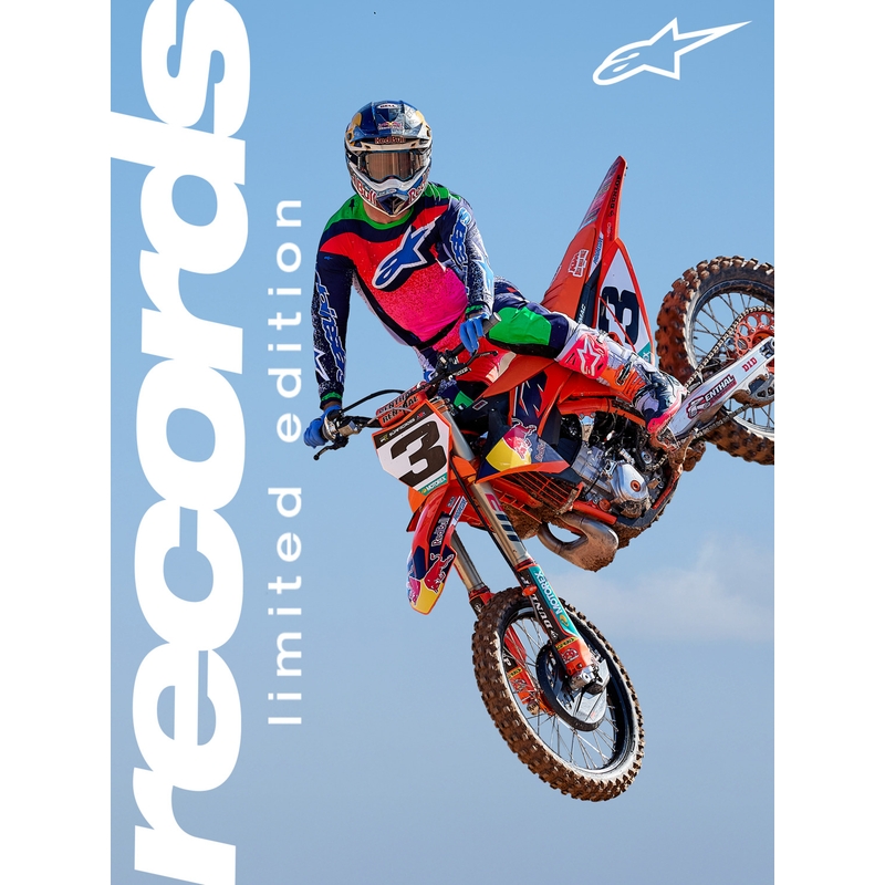 Alpinestars Supertech Limited Edition Records Motocross-paita - Harmaa