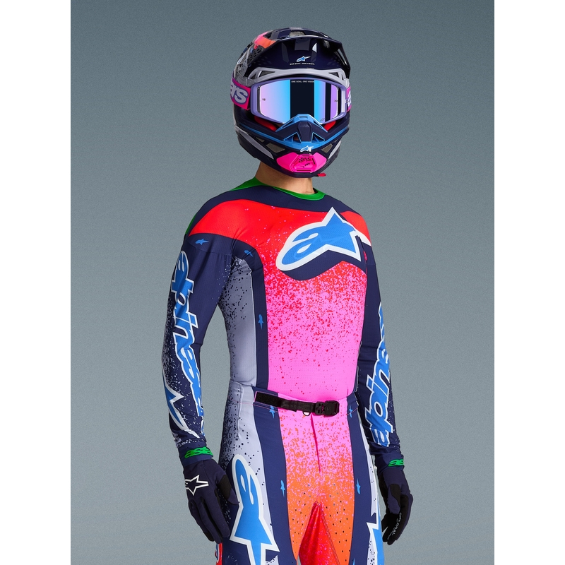 Alpinestars Supertech Limited Edition Records Motocross-paita - Harmaa